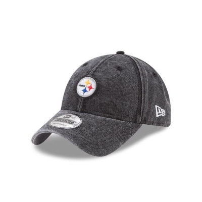 Pittsburgh Steelers Gorra | New Era NFL Rugged Mini 9twenty Adjustable Cap Mexico - Negros
